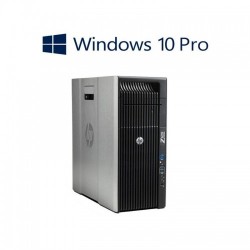 Workstation Refurbished HP Z620, 2 x Xeon E5-2620, Windows 10 Pro