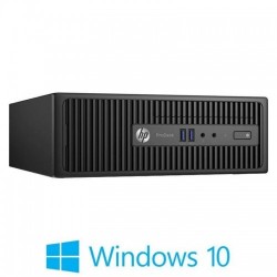 Calculatoare Refurbished HP ProDesk 400 G3 SFF, Intel i3-6100 Gen 6, Windows 10 Home