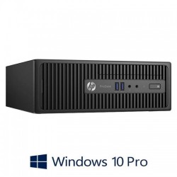 Calculatoare Refurbished HP ProDesk 400 G3 SFF, Intel i3-6100 Gen 6, Windows 10 Pro