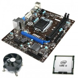 Kit Placa de Baza Refurbished MSI H81M-P33, Quad Core i5-4590, Cooler