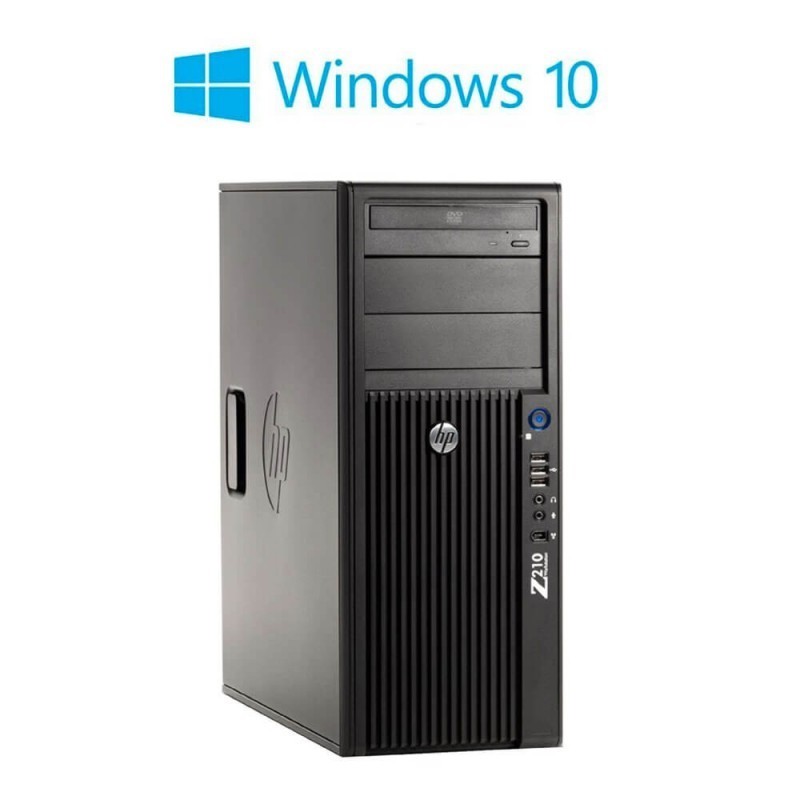 Workstation Refurbished HP Z210 MT, Intel Core i3-2100, Windows 10 Home