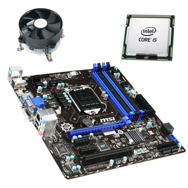 Kit Placa de Baza Refurbished MSI B85M-E45, Intel Quad Core i5