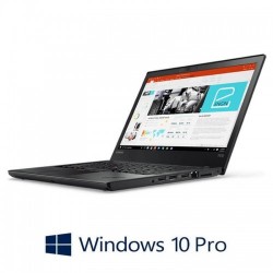 Laptop Refurbished Lenovo ThinkPad T470, i5-6300U, FHD, SSD, Webcam, Win 10 Pro