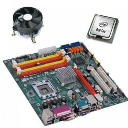 Kit Placa de Baza Refurbished ECS G41T-M9, Intel Dual Core E5400, Cooler
