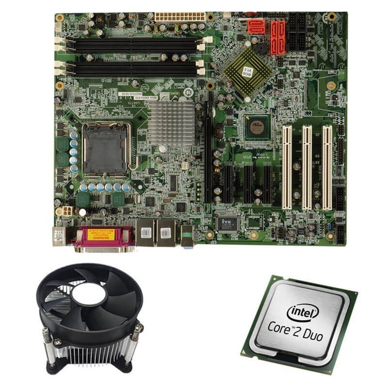 Kit Placa de Baza Industrial Refurbished IMBA-X9654, Core 2 Duo E6400, Cooler