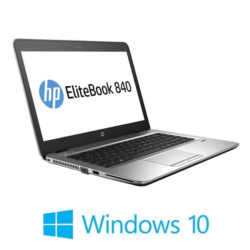 Laptopuri Refurbished HP EliteBook 840 G3, i7-6600U, SSD, Full HD, Webcam, Win 10 Home