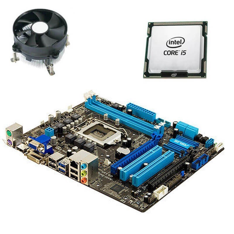 Kit Placa de Baza Refurbished Asus P8B75-M LE, Quad Core i5-3470, Cooler