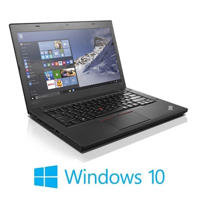 Laptopuri Refurbished Lenovo ThinkPad T460, i5-6200U, SSD, Webcam, Win 10 Home