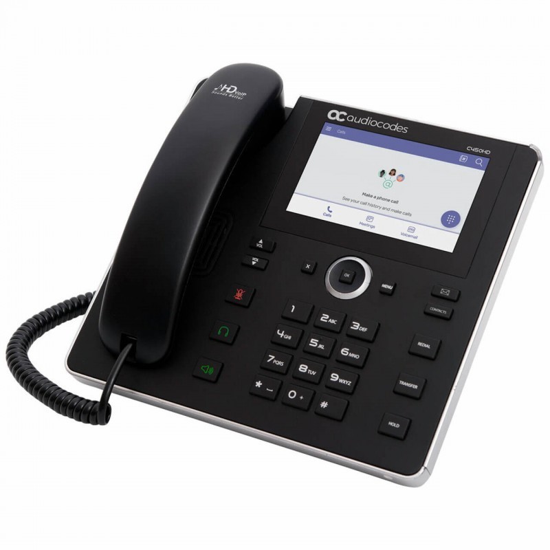 Telefon IP SH AudioCodes C450HD, Suport Dual GbE
