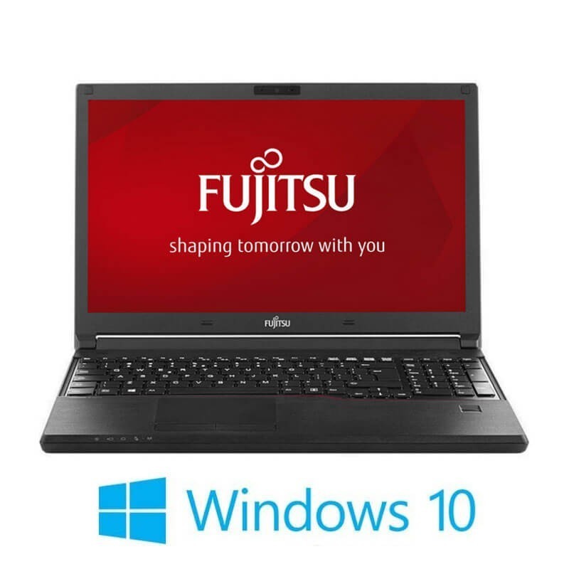 Laptop Fujitsu LIFEBOOK E556, i5-6200U, 256GB SSD, Full HD, Webcam, Win 10 Home