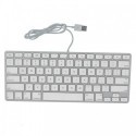 Tastatura Mini Apple, Model A1242, Aluminiu, cu fir