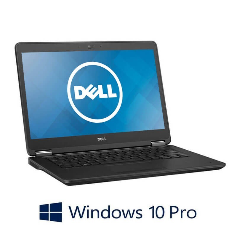 Laptopuri Dell Latitude E7450, Core i5-5200U, 256GB SSD, 14 inci, Webcam, Win 10 Pro