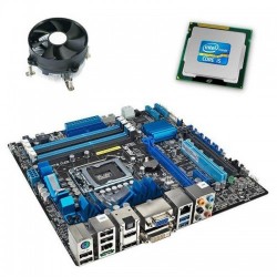 Kit Placa de Baza Asus P8H67-M EVO, Intel Quad Core i5-2500, Cooler