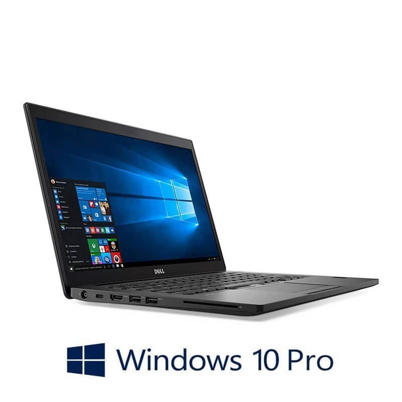 Laptop Dell Latitude 7480, i5-6200U, 128GB SSD, 14 inci Full HD, Webcam, Win 10 Pro