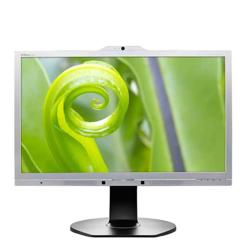 Monitoare LED Philips Brilliance 241P6Q, 24 inci Full HD, Panel IPS, Webcam