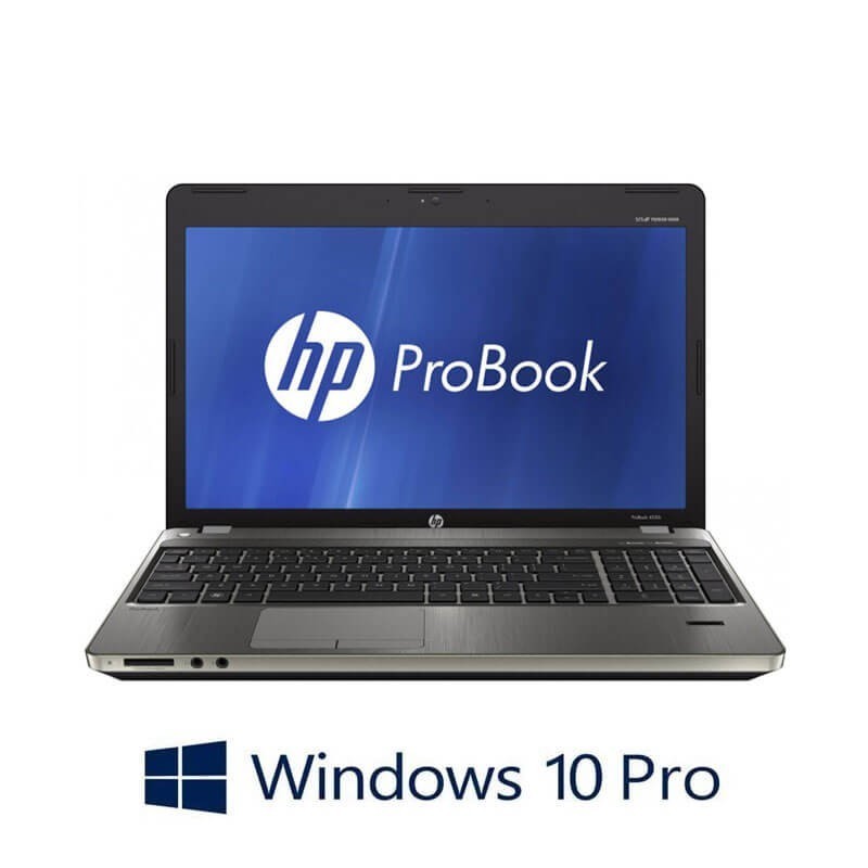 Laptop HP ProBook 4530s, Intel Core i3-2350M, 15.6 inci, Webcam, Win 10 Pro