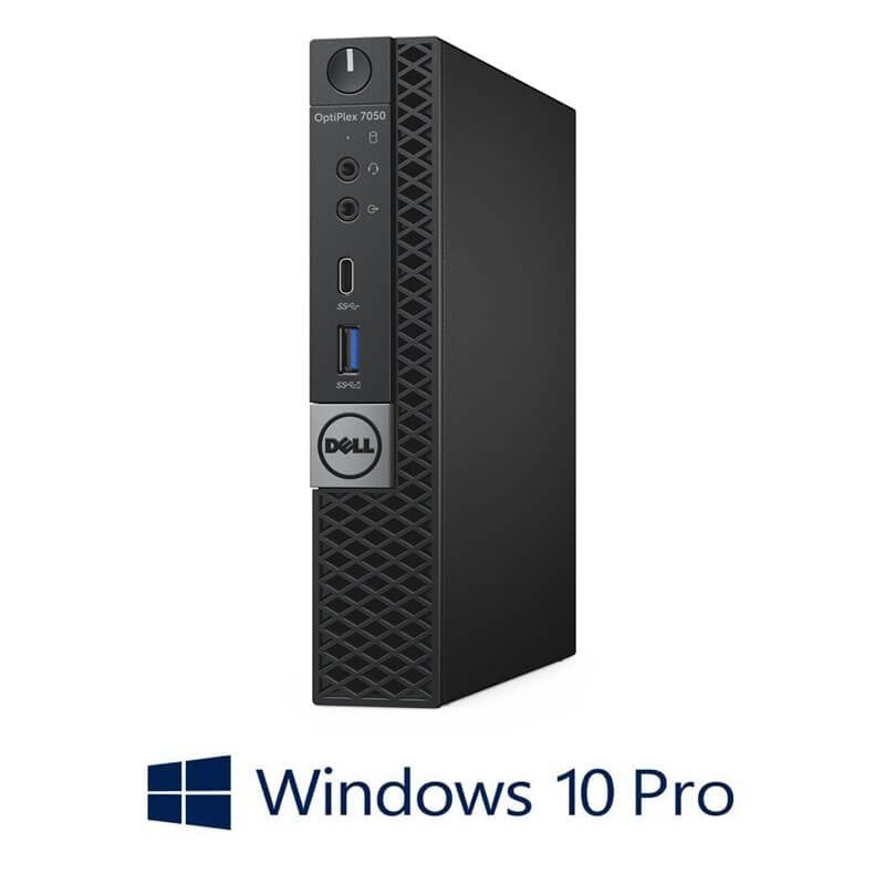 Mini PC Dell OptiPlex 7050, Quad Core i5-7500T, 8GB, 128GB SSD, Win 10 Pro