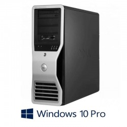 Workstation Dell Precision T7400, Quad Core E5430, Quadro FX 5600, Win 10 Pro