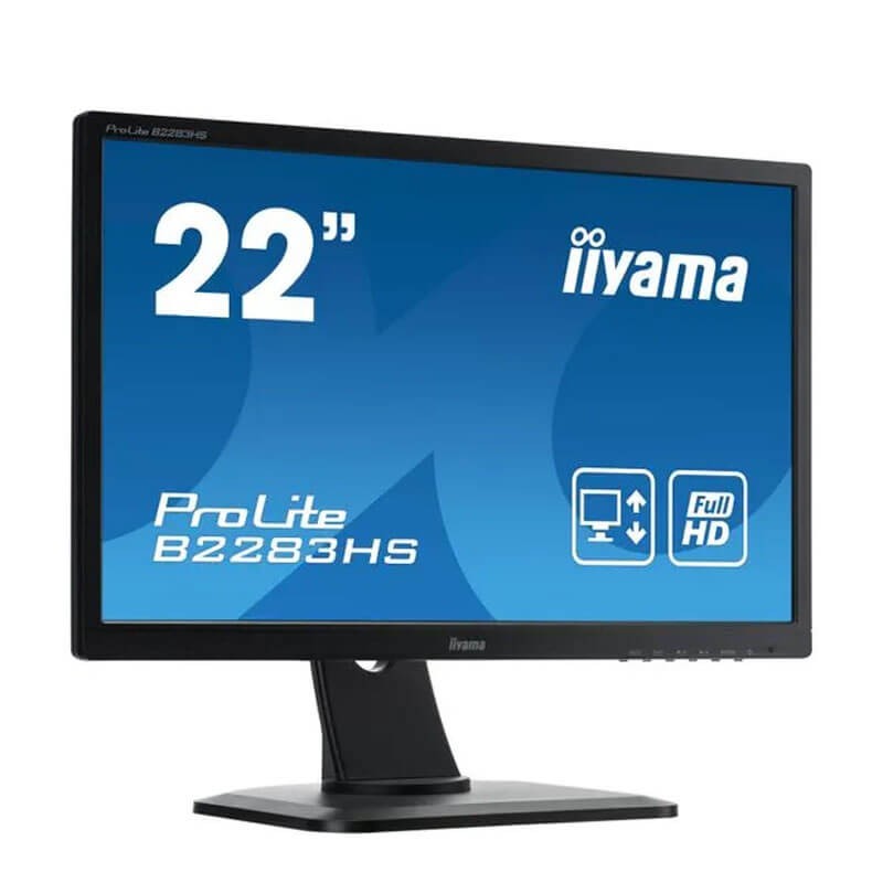 Monitor LED Iiyama ProLite B2283HS-B1, 21.5 inci Full HD