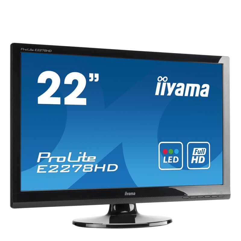 Monitoare LED Iiyama ProLite E2278HD-GB1, 21.5 inci Full HD