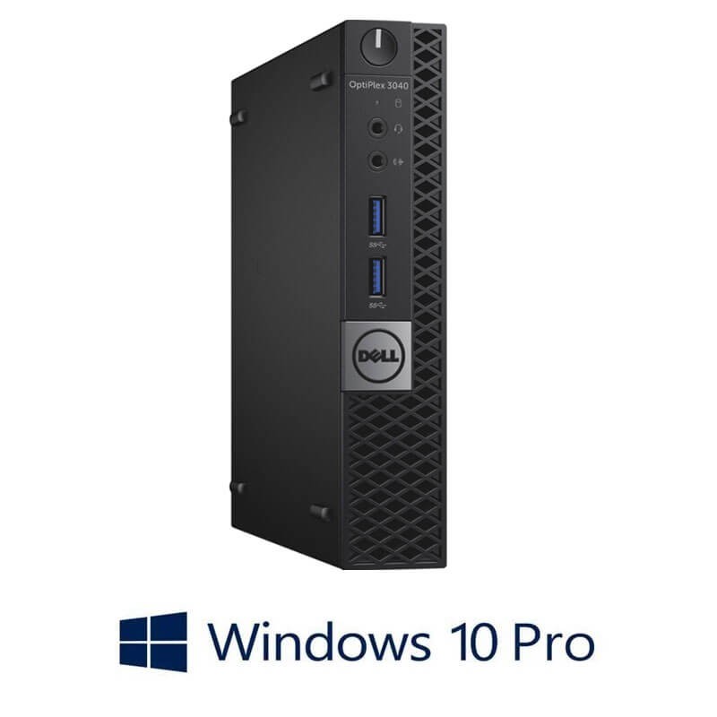 Mini PC Dell OptiPlex 3040, Intel i3-6100T, 8GB DDR3, 500GB HDD, Win 10 Pro