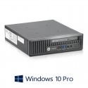 Calculatoare HP EliteDesk 800 G1 USDT, Intel i3-4160, 128GB SSD, Windows 10 Pro