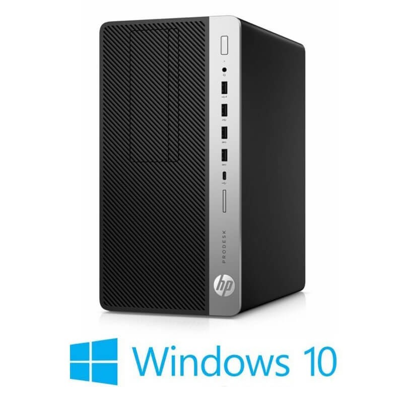 Calculatoare HP ProDesk 600 G3 MT, Quad Core i5-7500, 240GB SSD, Win 10 Home