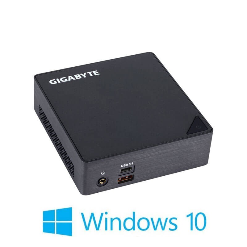 Mini PC Gigabyte GB-BKi3A-7100, i3-7100U, 8GB DDR4, 128GB SSD M.2, Win 10 Home
