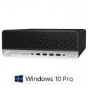 PC HP ProDesk 600 G3 SFF, Quad Core i5-7500, 8GB DDR4, 480GB SSD NOU, Win 10 Pro