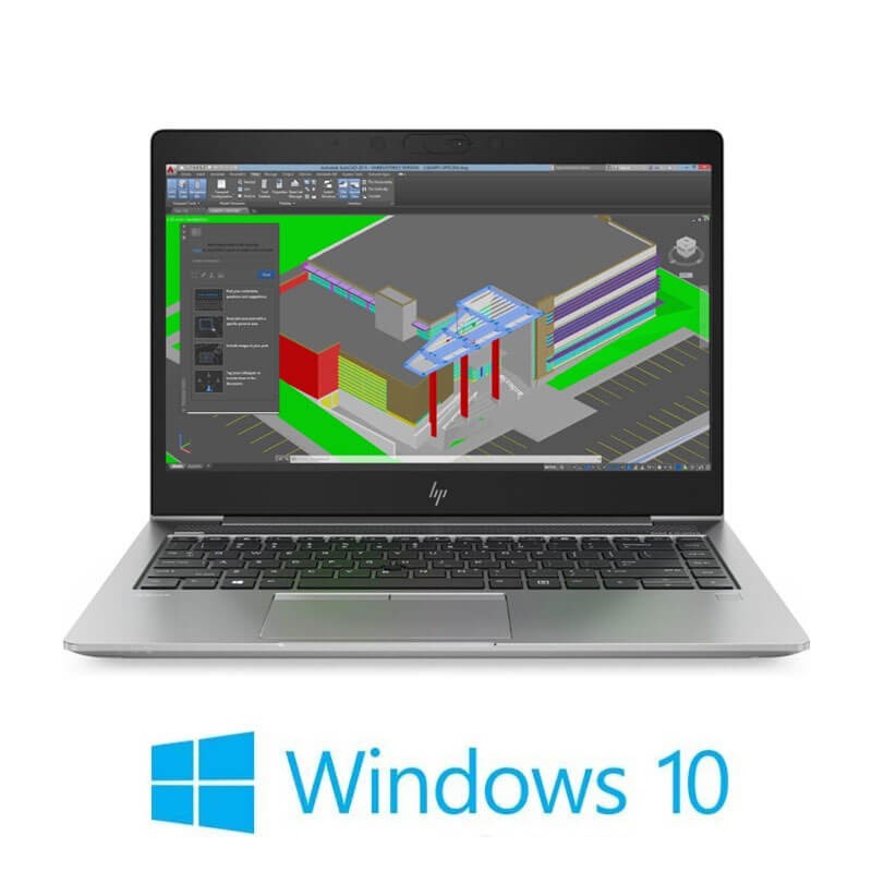 Laptop HP ZBook 14u G5, i7-8550U, SSD, Display NOU FHD, WX 3100 2GB, Win 10 Home