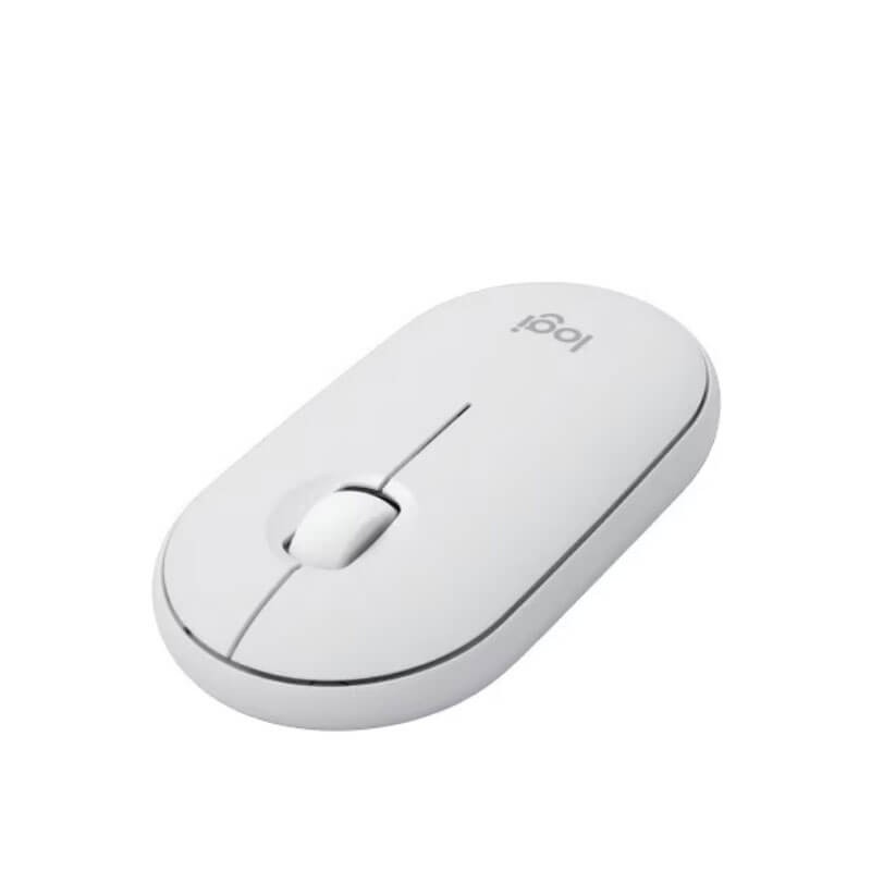 Mouse Bluetooth Logitech Pebble 2 M350S Alb, Multi-Device Mouse Bluetooth Logitech Pebble 2 M350S Alb, Multi-Device