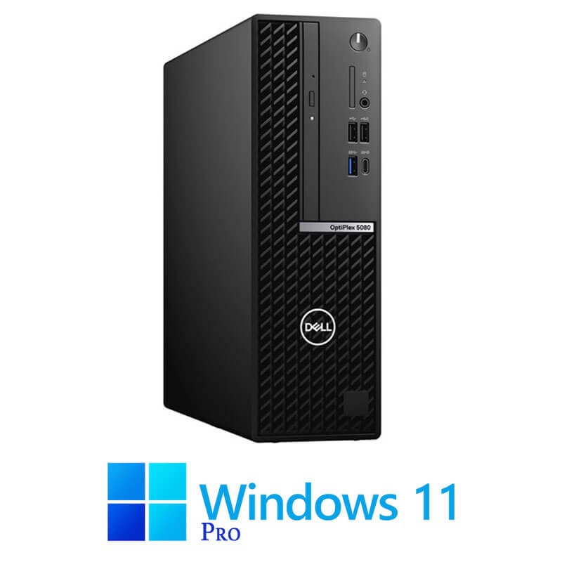 Calculator Dell OptiPlex 5080 SFF, Hexa Core i5-10600, 16GB, 500GB SSD, Win 11 Pro