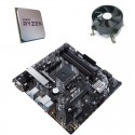 Kit Placa de Baza Asus PRIME B450M-A, AMD Octa Core Ryzen 7 2700X, Cooler