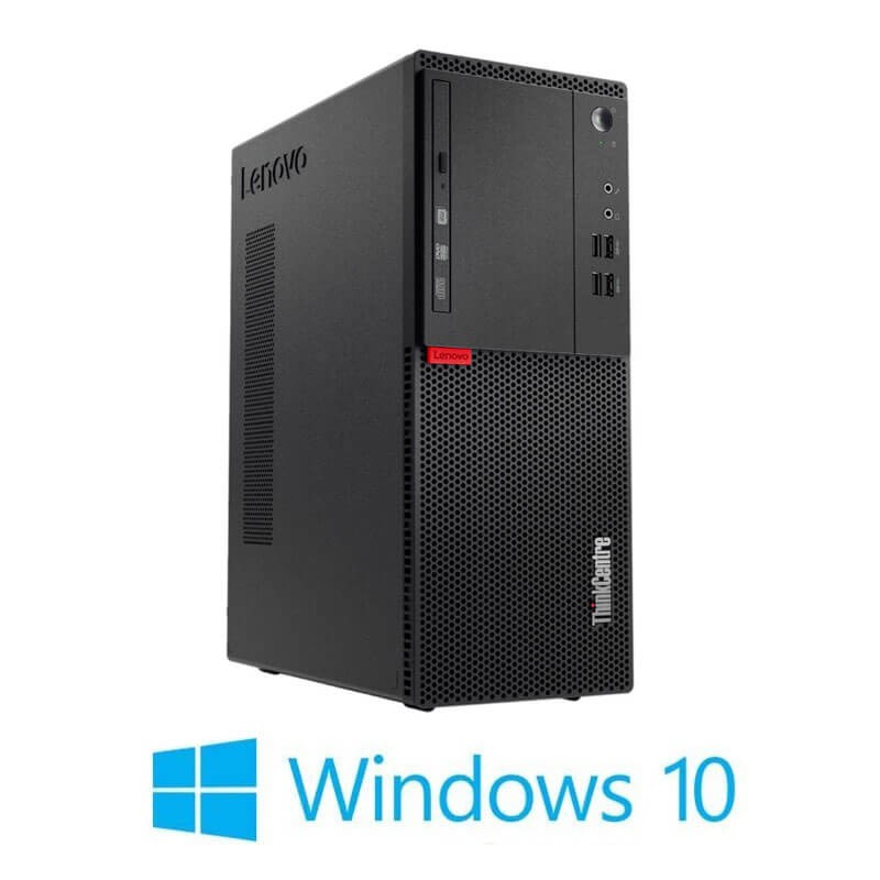 Calculatoare Lenovo ThinkCentre M710t, Quad Core i5-6500, 256GB SSD, Win 10 Home