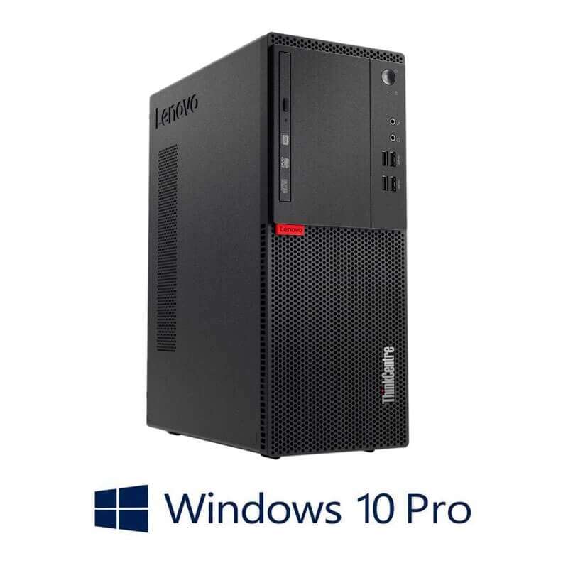 Calculatoare Lenovo ThinkCentre M710t, Quad Core i5-6500, 256GB SSD, Win 10 Pro