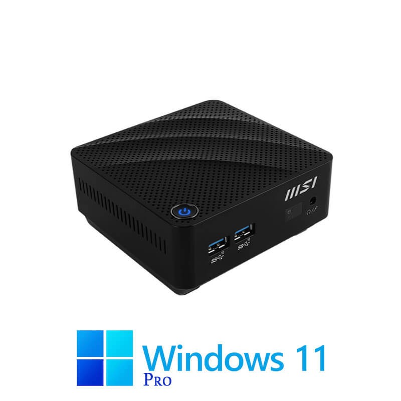 Mini PC MSI Cubi 80A1, Dual Core N4500, 8GB DDR4, 128GB SSD M.2, Win 11 Pro