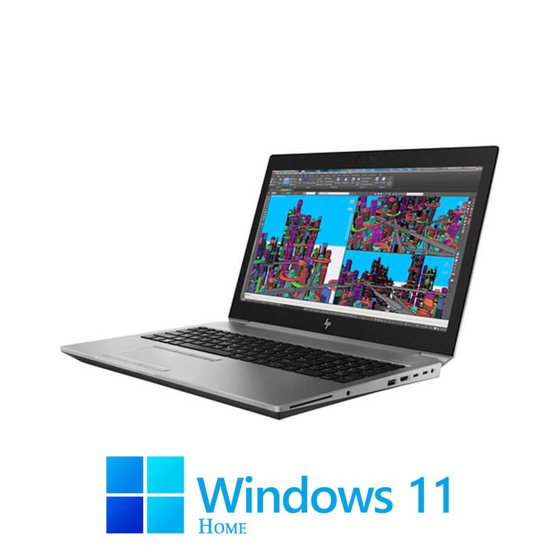 Laptop HP Zbook 15 G5, i7-8750H, 32GB DDR4, Full HD, Quadro P2000, Win 11 Home