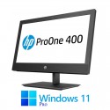 All-in-One HP ProOne 400 G4, Hexa Core i5-8500T, 16GB DDR4, 20 inci, Win 11 Pro