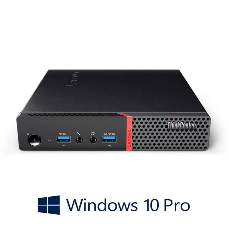 Mini PC Lenovo ThinkCentre M900x, Quad Core i5-6500, 256GB SSD, Win 10 Pro
