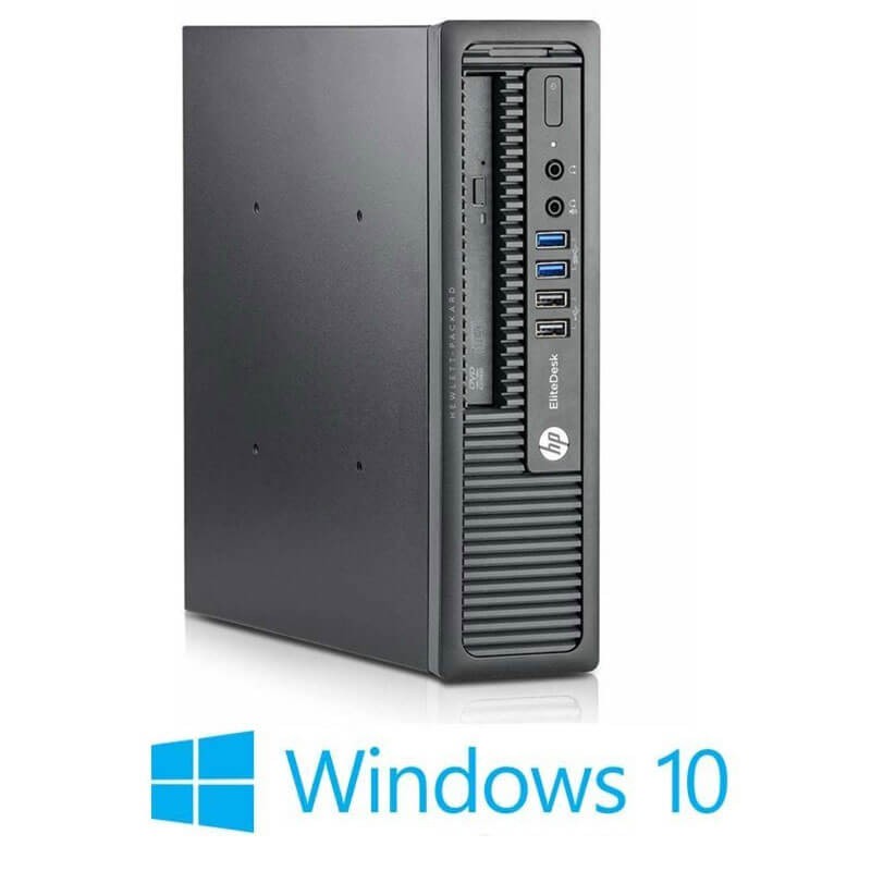Calculatoare HP EliteDesk 800 G1 USDT, Quad Core i5-4670S, 8GB DDR3, Win 10 Home