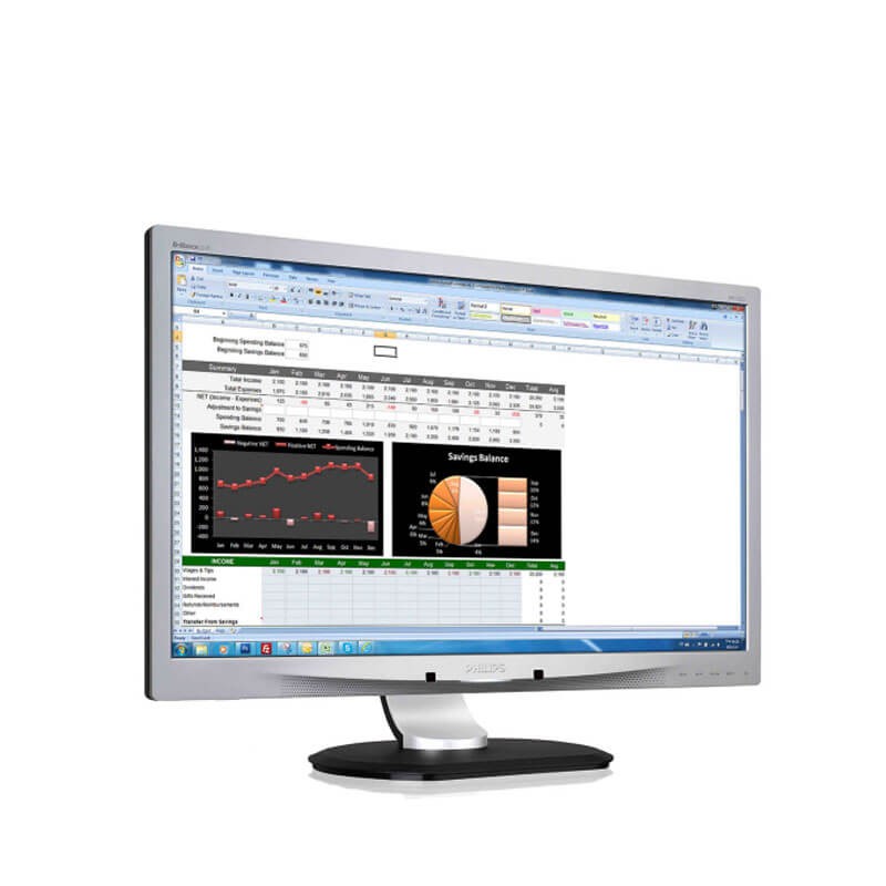 Monitoare LED Philips Brilliance 231P4QUPES/00, 23 inci Full HD, Panel IPS