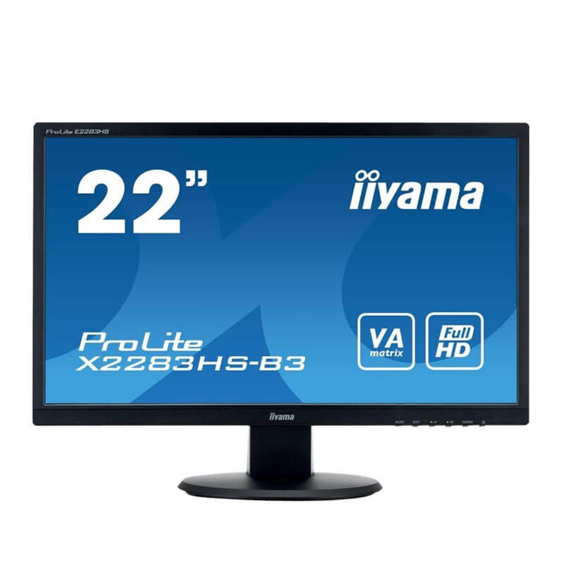 Monitoare LED SH Iiyama ProLite X2283HS-B3, Grad A-, 21.5 inci Full HD