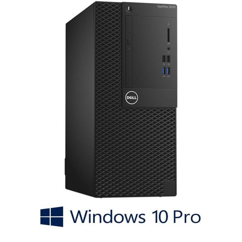 Calculatoare Dell OptiPlex 3050 MT, i3-7100, 8GB DDR4, 256GB SSD, Win 10 Pro