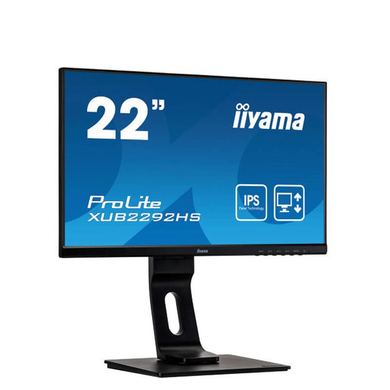 Monitoare LED Iiyama ProLite XUB2292HS-B1, 21.5 inci Full HD, Panel IPS