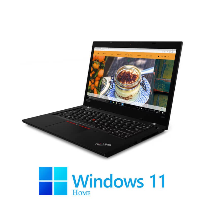 Laptopuri Lenovo L490, Quad Core i5-8265U, 512GB SSD, Full HD IPS, Win 11 Home