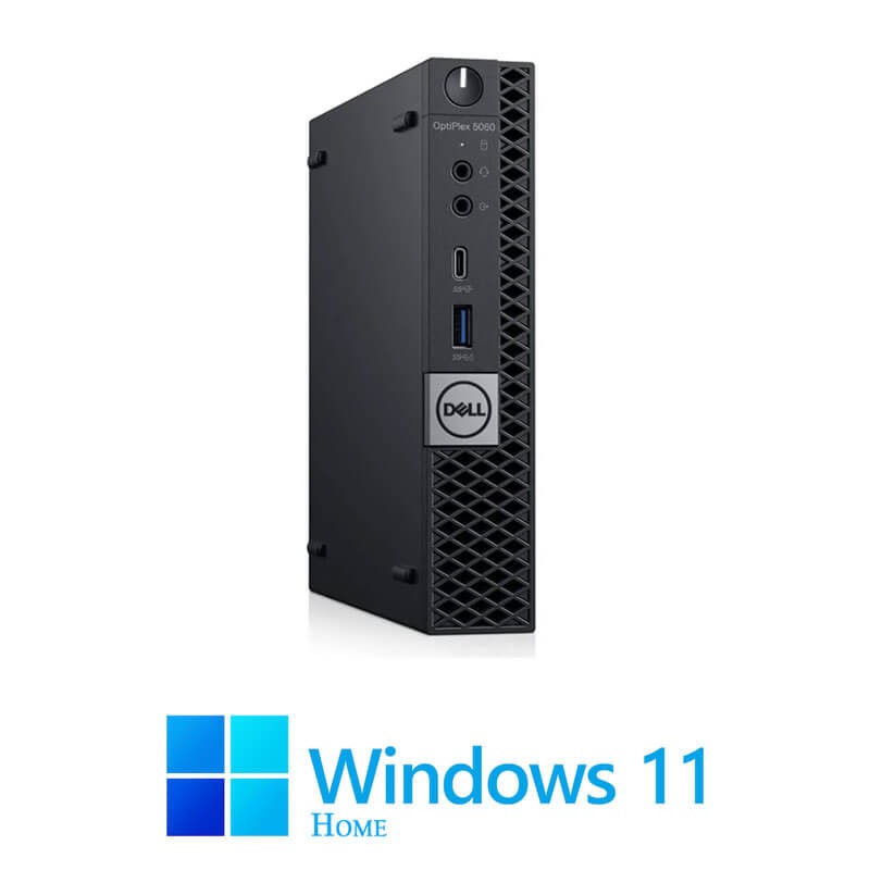 Mini PC Dell OptiPlex 5060, Hexa Core i7-8700T, 16GB, 500GB SSD, Win 11 Home