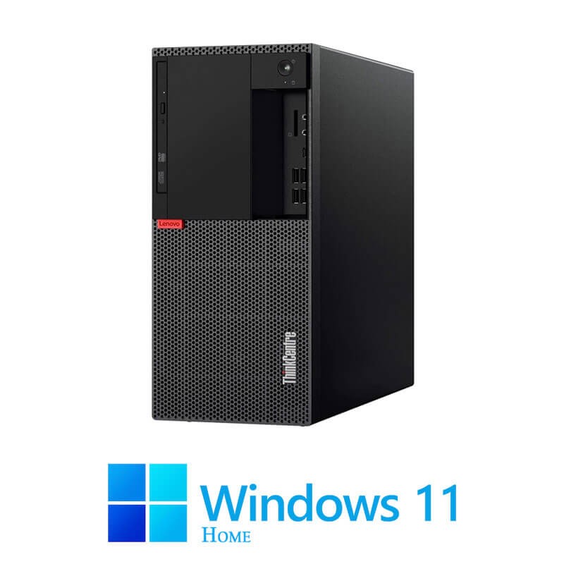 Calculator Lenovo M920t MT, Quad Core i3-8100, 16GB, 256GB SSD, Win 11 Home