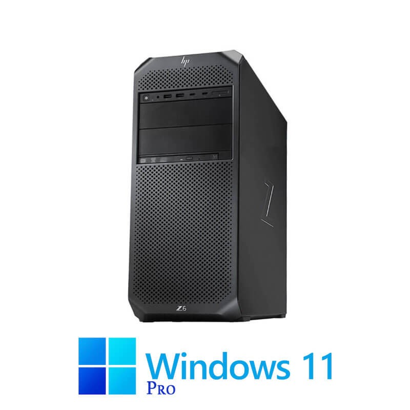 Workstation HP Z6 G4, 2 x Platinum 8160 24-Core, 256GB, Quadro P620, Win 11 Pro