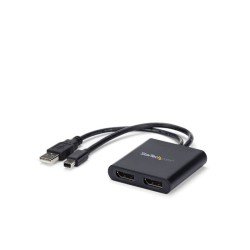 Adaptor Mini DisplayPort - 2 x DisplayPort 4K @30Hz
