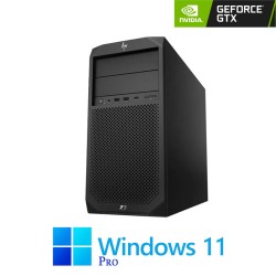 PC Gaming HP Z2 G4 Tower, Hexa Core i7-8700, 32GB, GTX 1080 8GB, Win 11 Pro